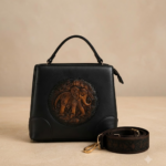 Vespera Heritage Elephant Emblem Structured Bag