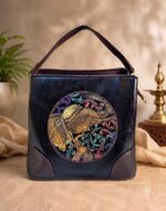 Vintage Embossed Elephant Faux Leather Satchel & Crossbody Bag